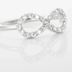 Bague Klothilda Or Blanc Oxyde De Zirconium