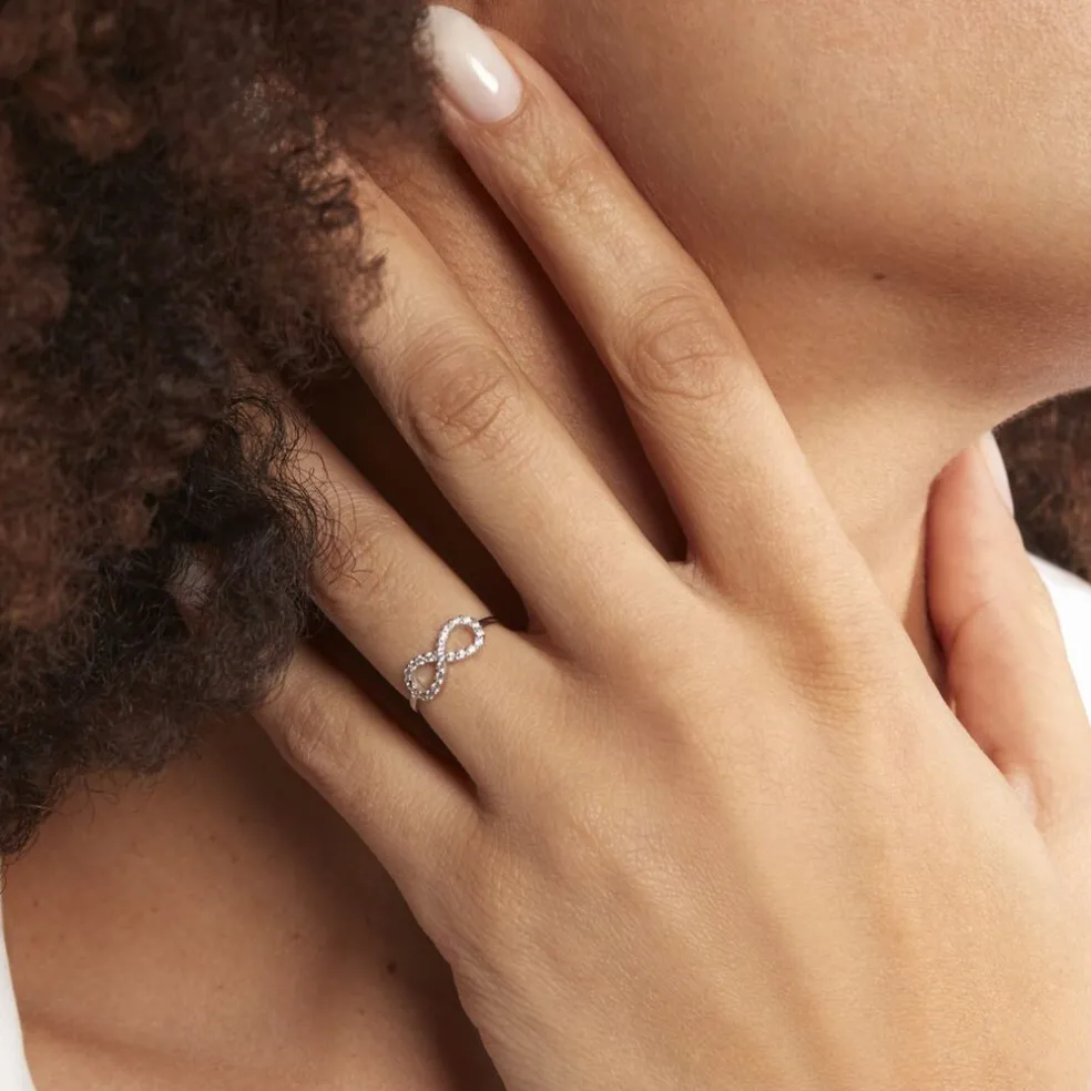 Bague Klothilda Or Blanc Oxyde De Zirconium