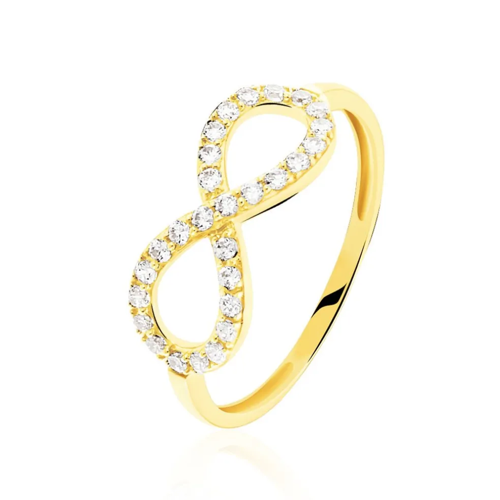 Bague Klothilda Or Jaune Oxyde De Zirconium