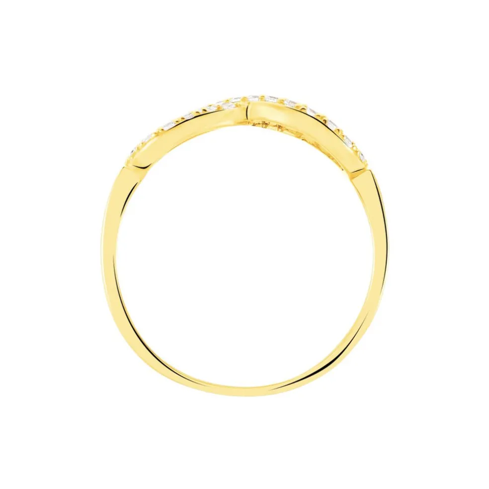 Bague Klothilda Or Jaune Oxyde De Zirconium