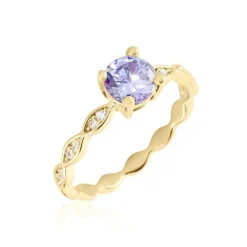 Bague Kurt Plaqué Or Jaune Oxyde De Zirconium