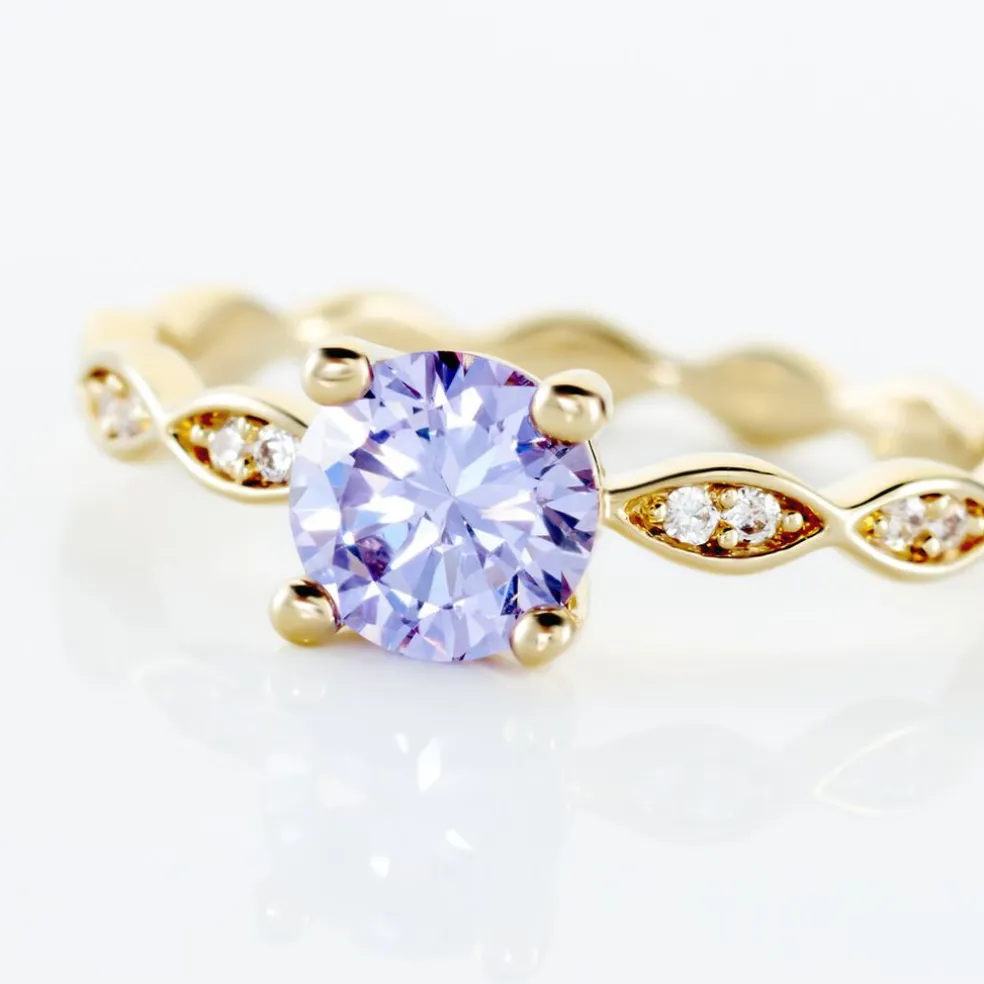 Bague Kurt Plaqué Or Jaune Oxyde De Zirconium