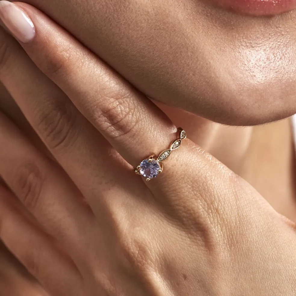 Bague Kurt Plaqué Or Jaune Oxyde De Zirconium