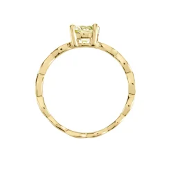 Bague Kurt Plaqué Or Jaune Oxyde De Zirconium