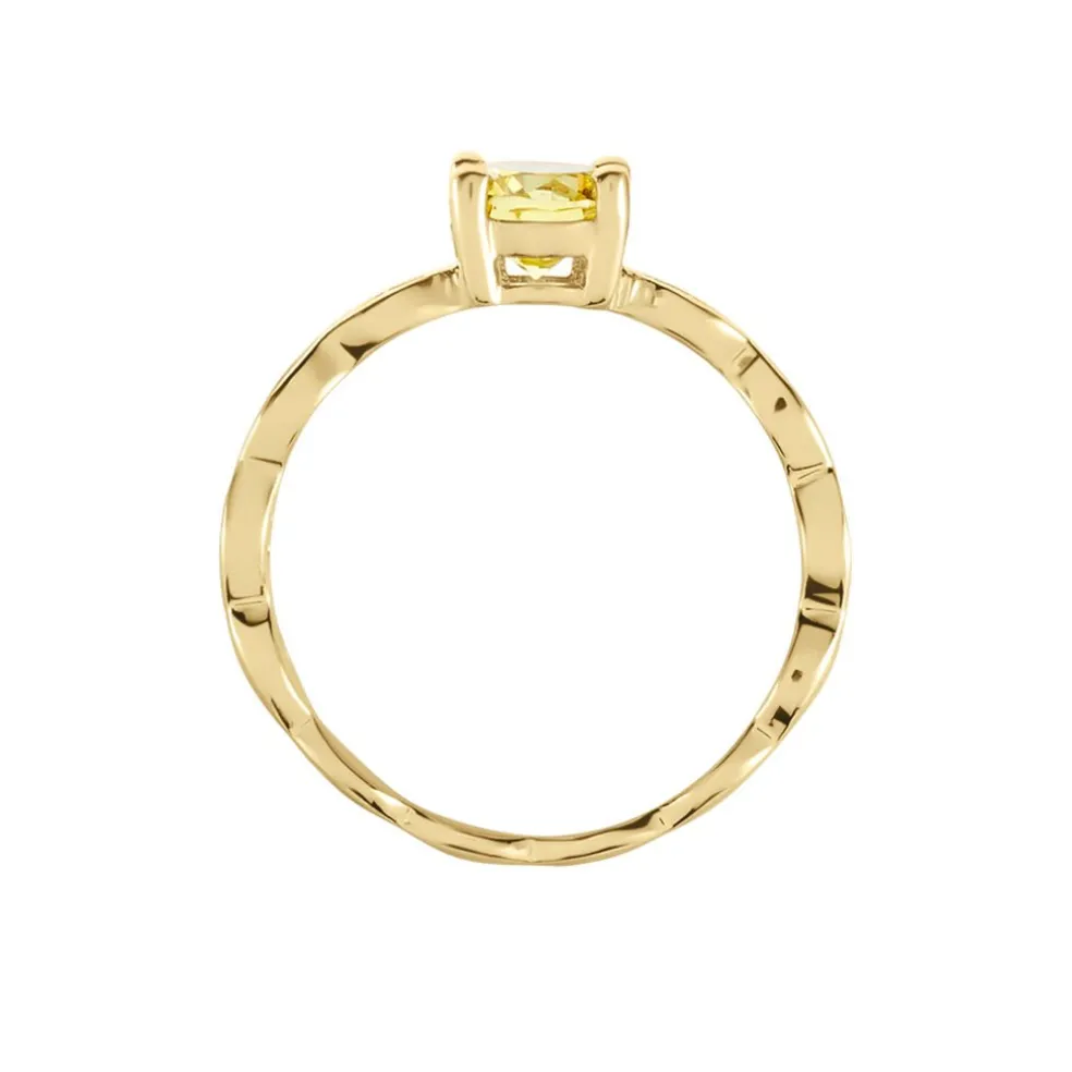 Bague Kurt Plaqué Or Jaune Oxyde De Zirconium