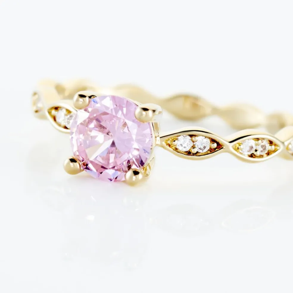 Bague Kurt Plaqué Or Jaune Oxyde De Zirconium