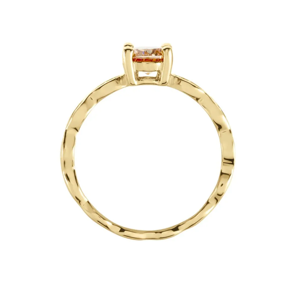 Bague Kurt Plaqué Or Jaune Oxyde De Zirconium