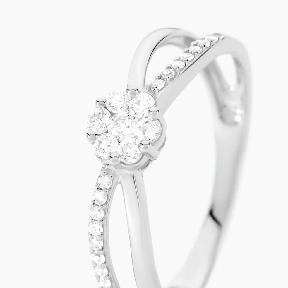 Bague Kuta Or Blanc Diamant