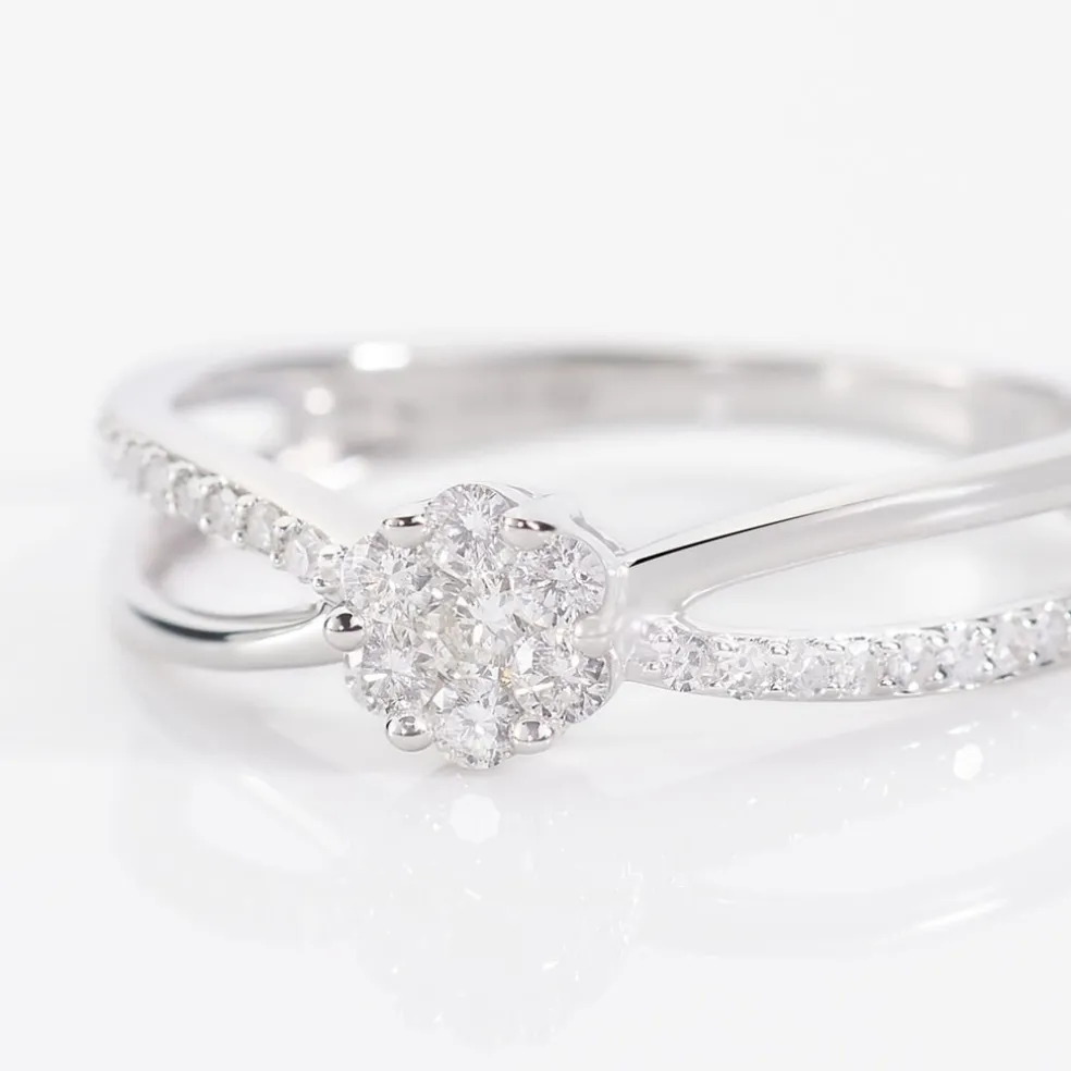 Bague Kuta Or Blanc Diamant