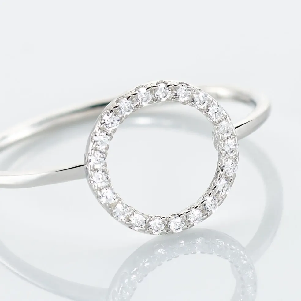 Bague Laureen Argent Blanc Oxyde De Zirconium