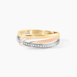 Bague Layan Or Tricolore Diamant