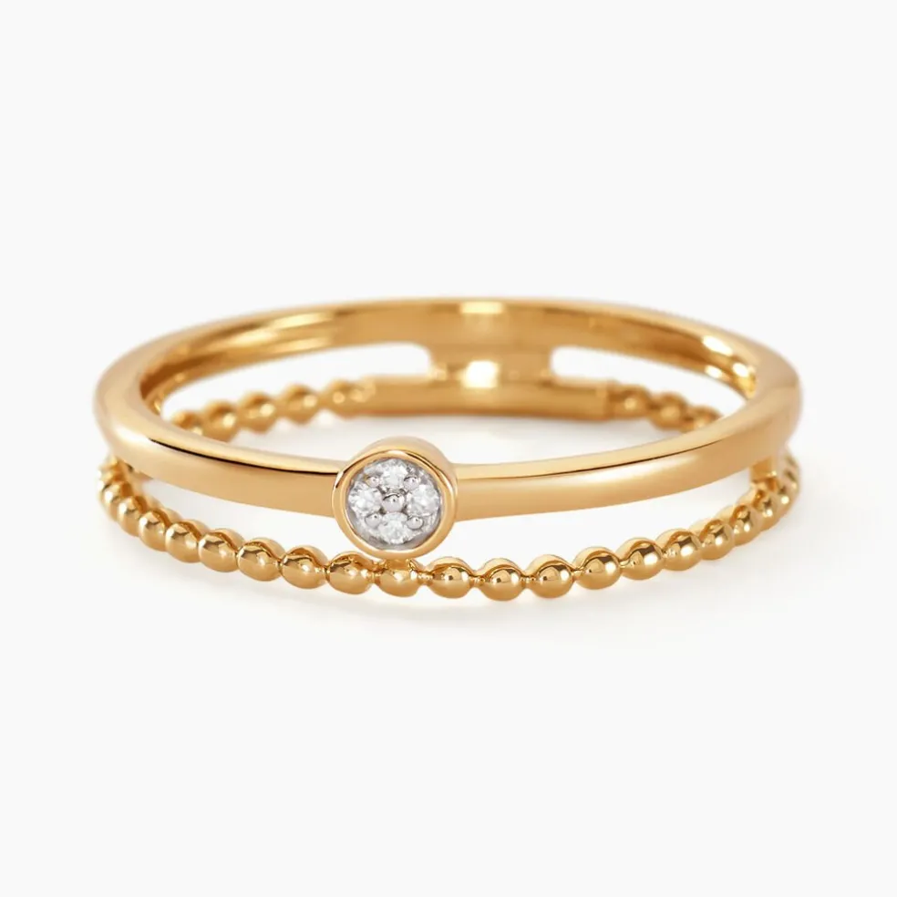 Bague Lazzaro Or Jaune Diamant