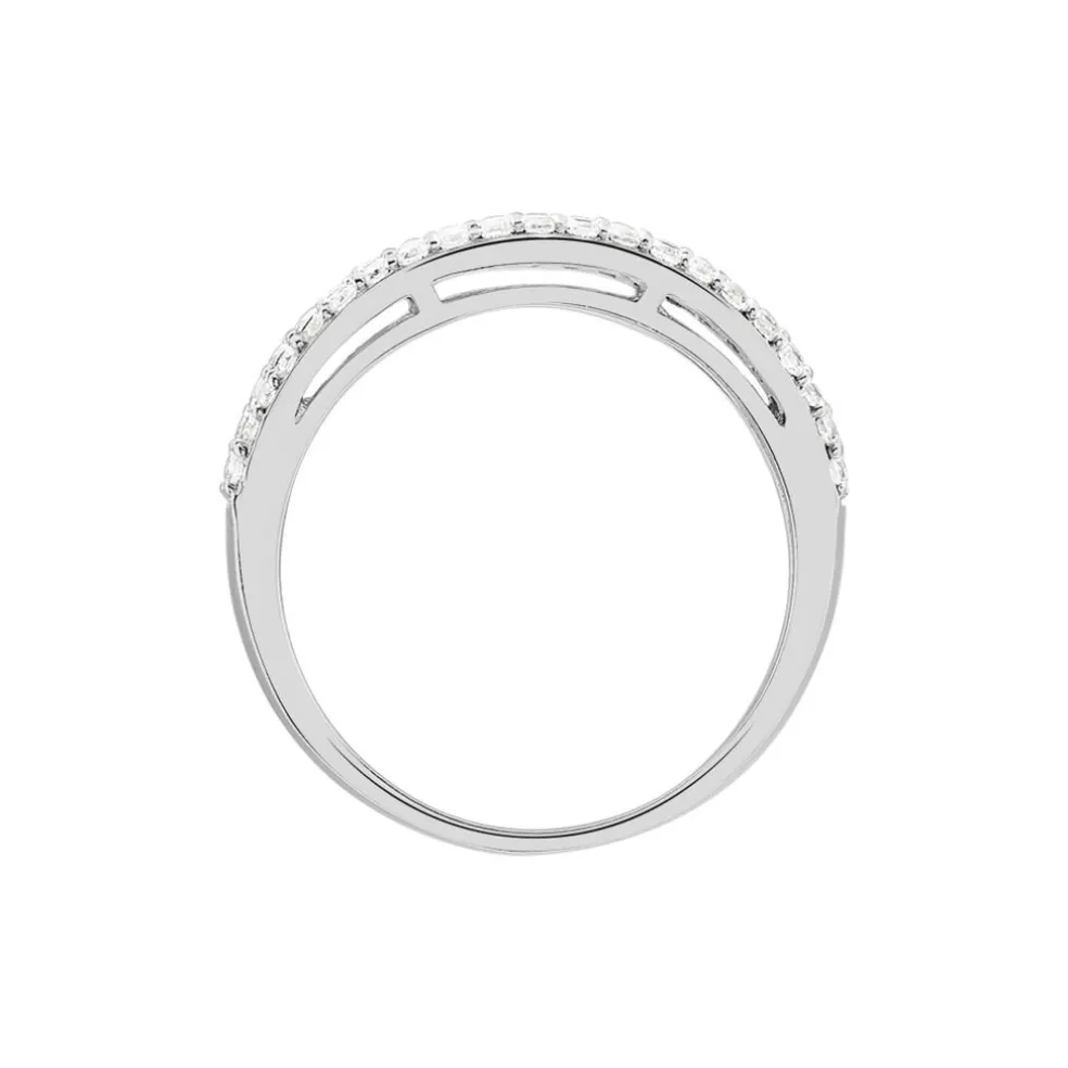 Bague Leanne Argent Blanc Oxyde De Zirconium