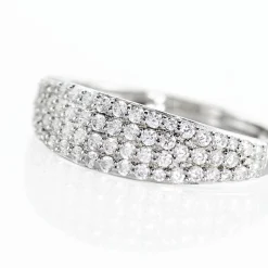 Bague Leanne Argent Blanc Oxyde De Zirconium