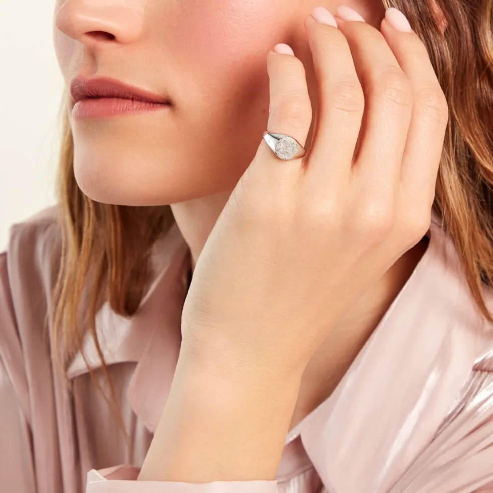 Bague Lehina Argent Blanc