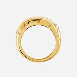 Bague Lessie Acier Doré