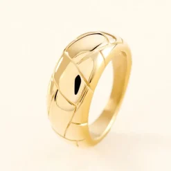 Bague Lessie Acier Doré