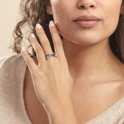 Bague Letty Argent Blanc Oxyde De Zirconium