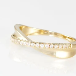 Bague Lia Plaqué Or Jaune Oxyde De Zirconium