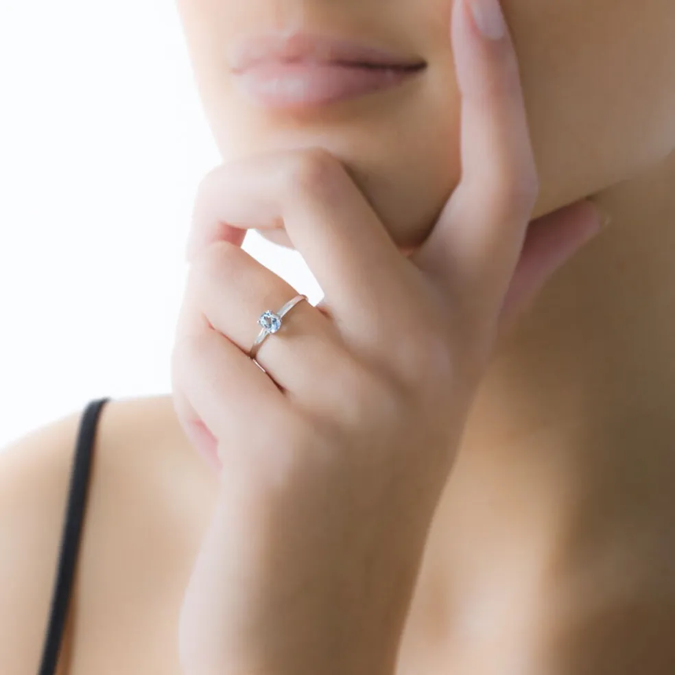 Bague Lily Or Blanc Quartz