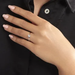 Bague Lily Or Blanc Topaze