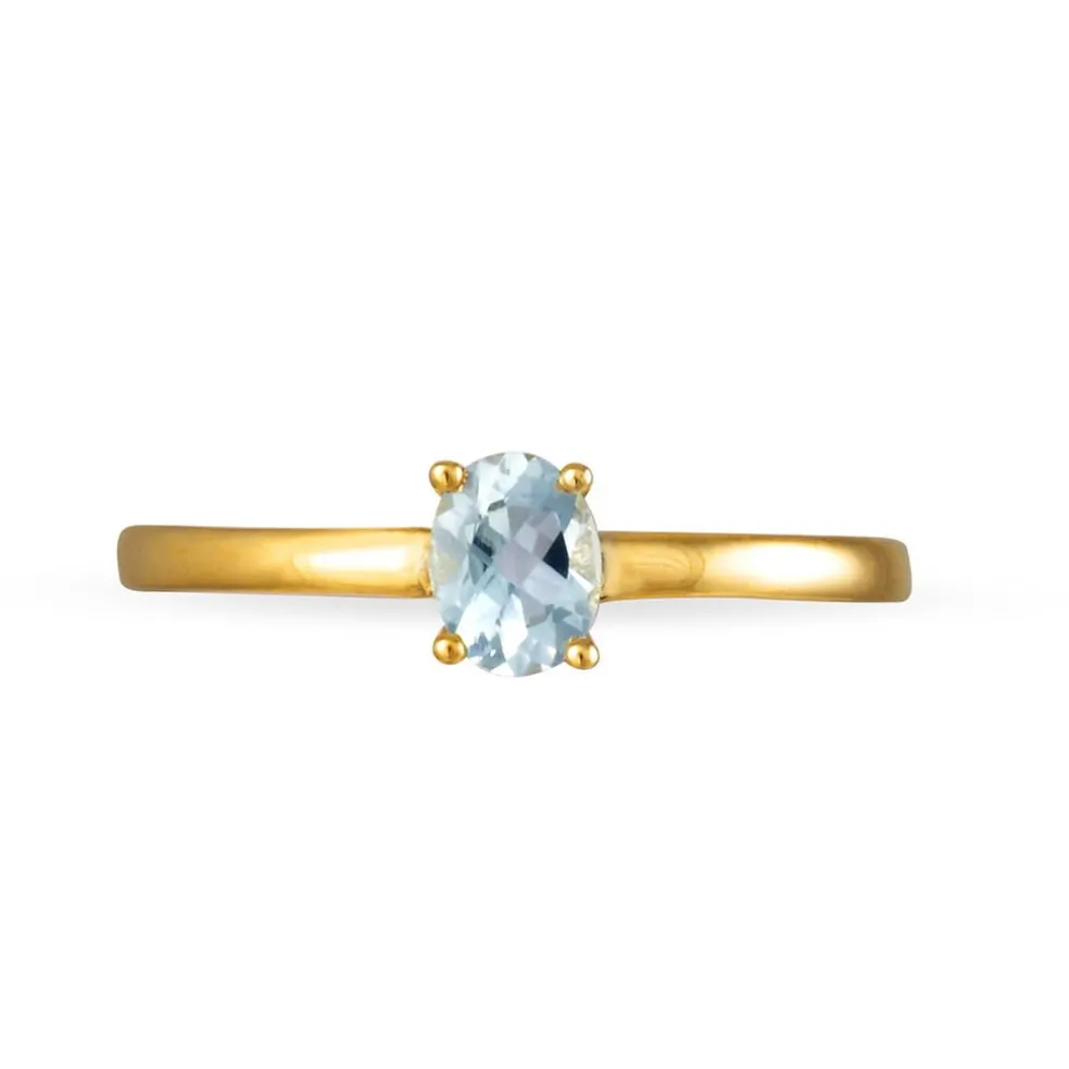 Bague Lily Or Jaune Emeraude