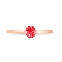 Bague Lily Or Rose Rubis