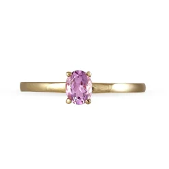 Bague Lily Or Rose Rubis