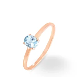 Bague Lily Or Rose Topaze