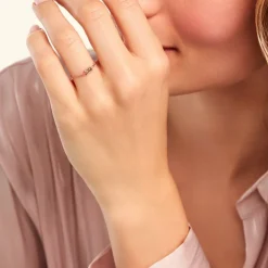 Bague Lipa Argent Rose Oxyde De Zirconium