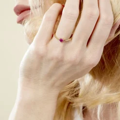Bague Lissounia Or Jaune Rubis