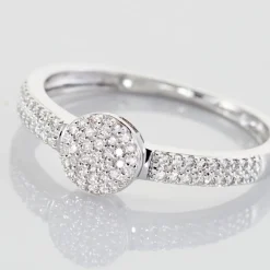 Bague Lisyae Or Blanc Diamants