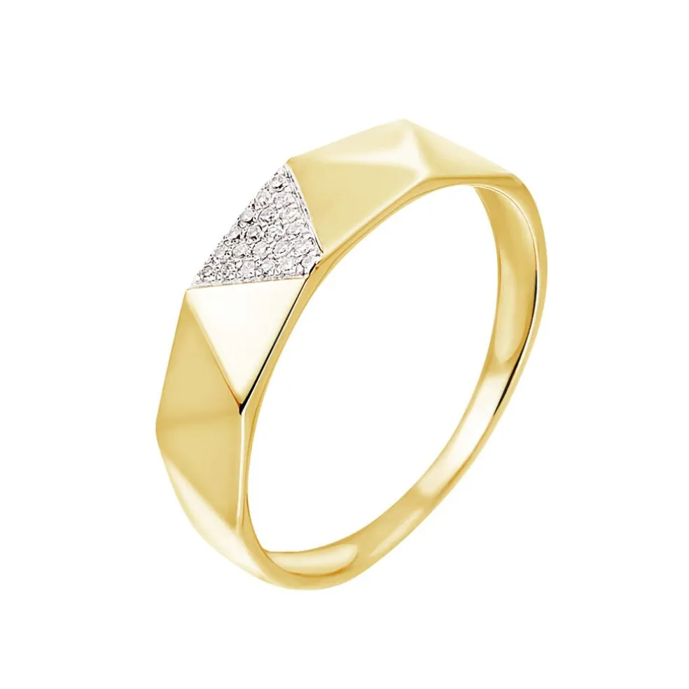 Bague Lizia Or Jaune Diamant
