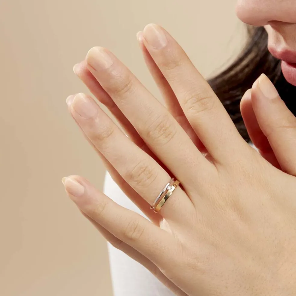 Bague Lola Or Bicolore Diamant