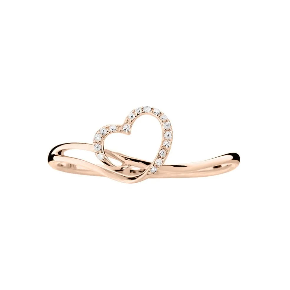 Bague Louise Or Rose Diamant