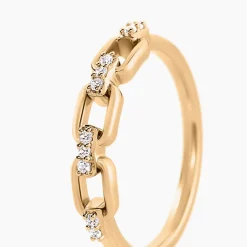 Bague Lueur Plaqué Or Jaune Oxyde De Zirconium