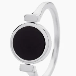 Bague Lunatique Argent Blanc Malachite Onyx