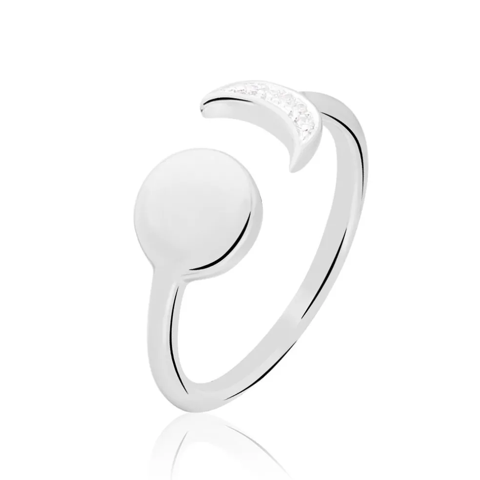 Bague Lyana Argent Blanc Oxyde De Zirconium