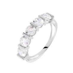 Bague Lyana Or Blanc Oxyde De Zirconium