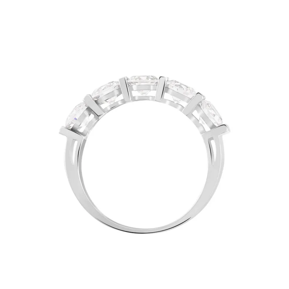 Bague Lyana Or Blanc Oxyde De Zirconium