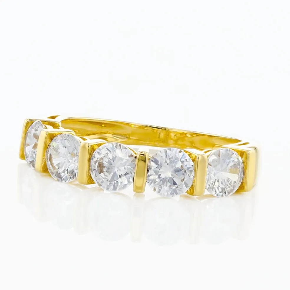 Bague Lyana Or Jaune Oxyde De Zirconium