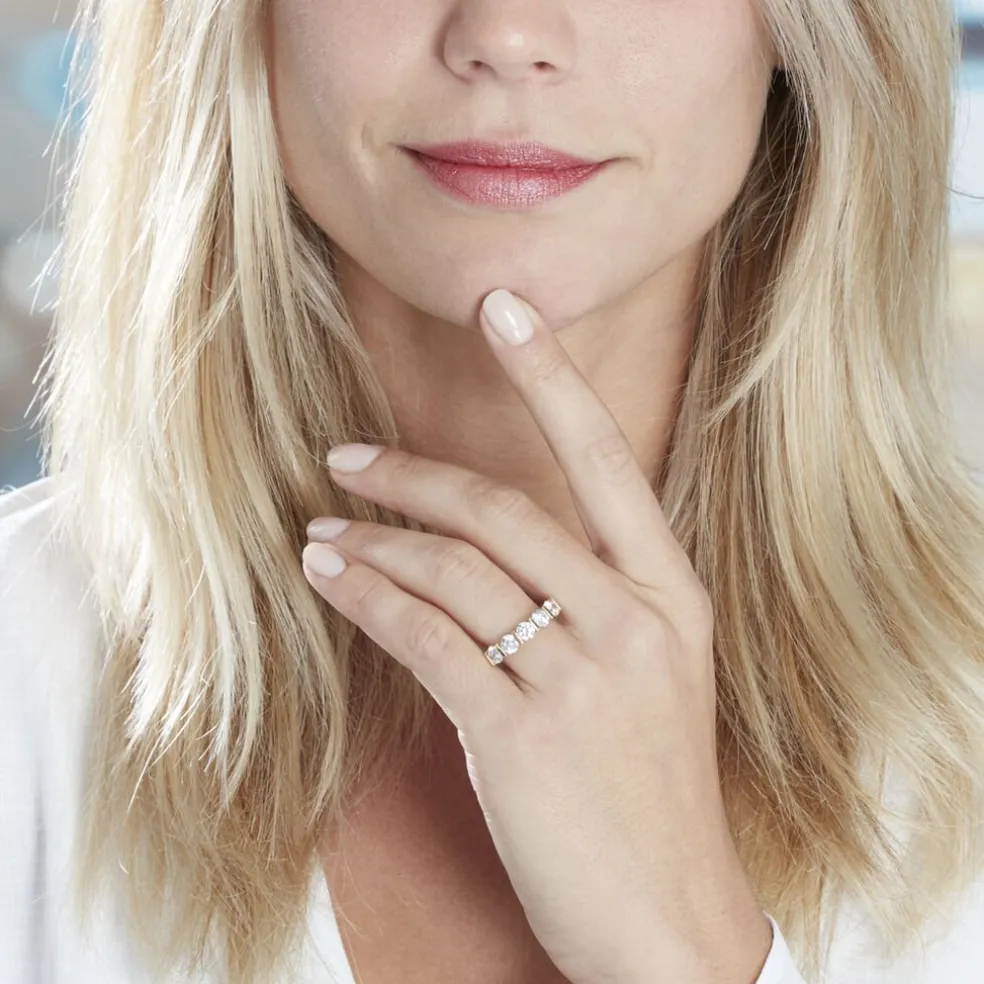 Bague Lyana Or Jaune Oxyde De Zirconium