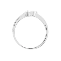 Bague Lyse Argent Blanc Oxyde De Zirconium
