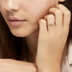 Bague Lysie Argent Blanc Oxyde De Zirconium