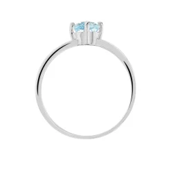 Bague Mahina Or Blanc Topaze