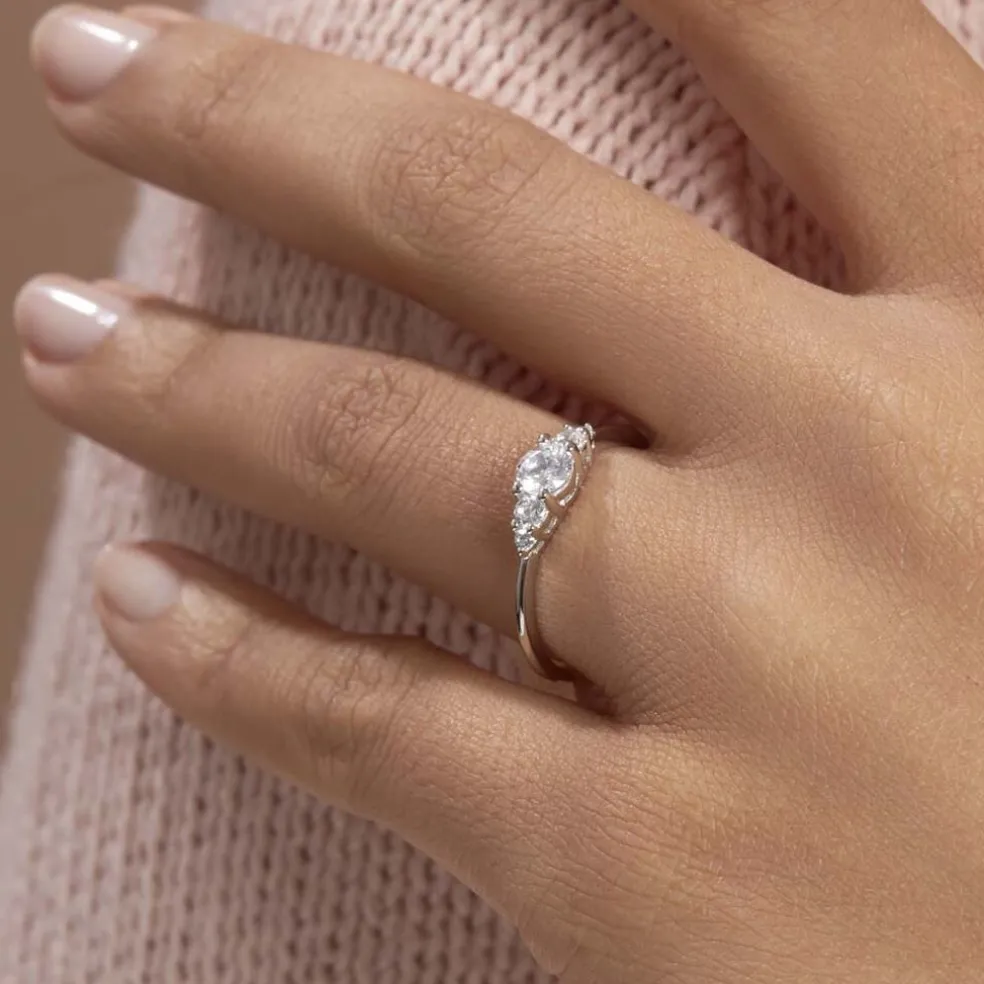 Bague Maiwen Argent Blanc Oxyde De Zirconium