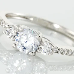 Bague Mallory Argent Blanc Oxyde De Zirconium