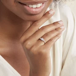 Bague Mallory Argent Blanc Oxyde De Zirconium