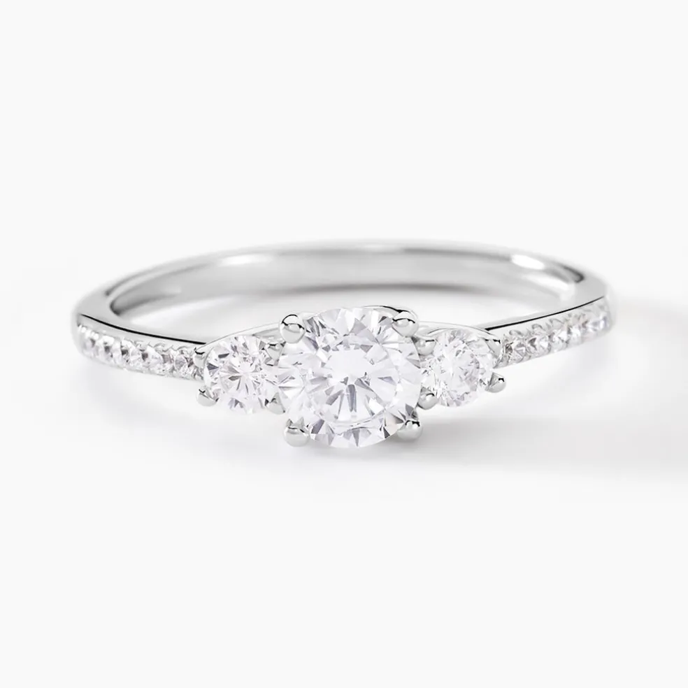 Bague Mallory Argent Blanc Oxyde De Zirconium