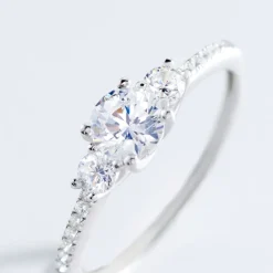 Bague Mallory Argent Blanc Oxyde De Zirconium